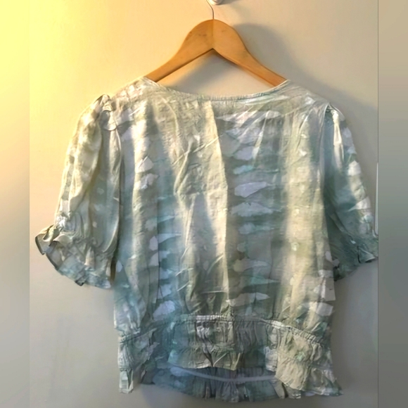 Good Luck Gem Tie-Dye Print Blouse - Picture 2 of 7
